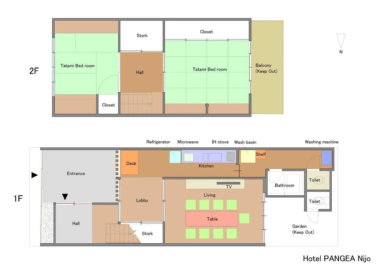 Hotel Pangea Nijo Kiotó Japán